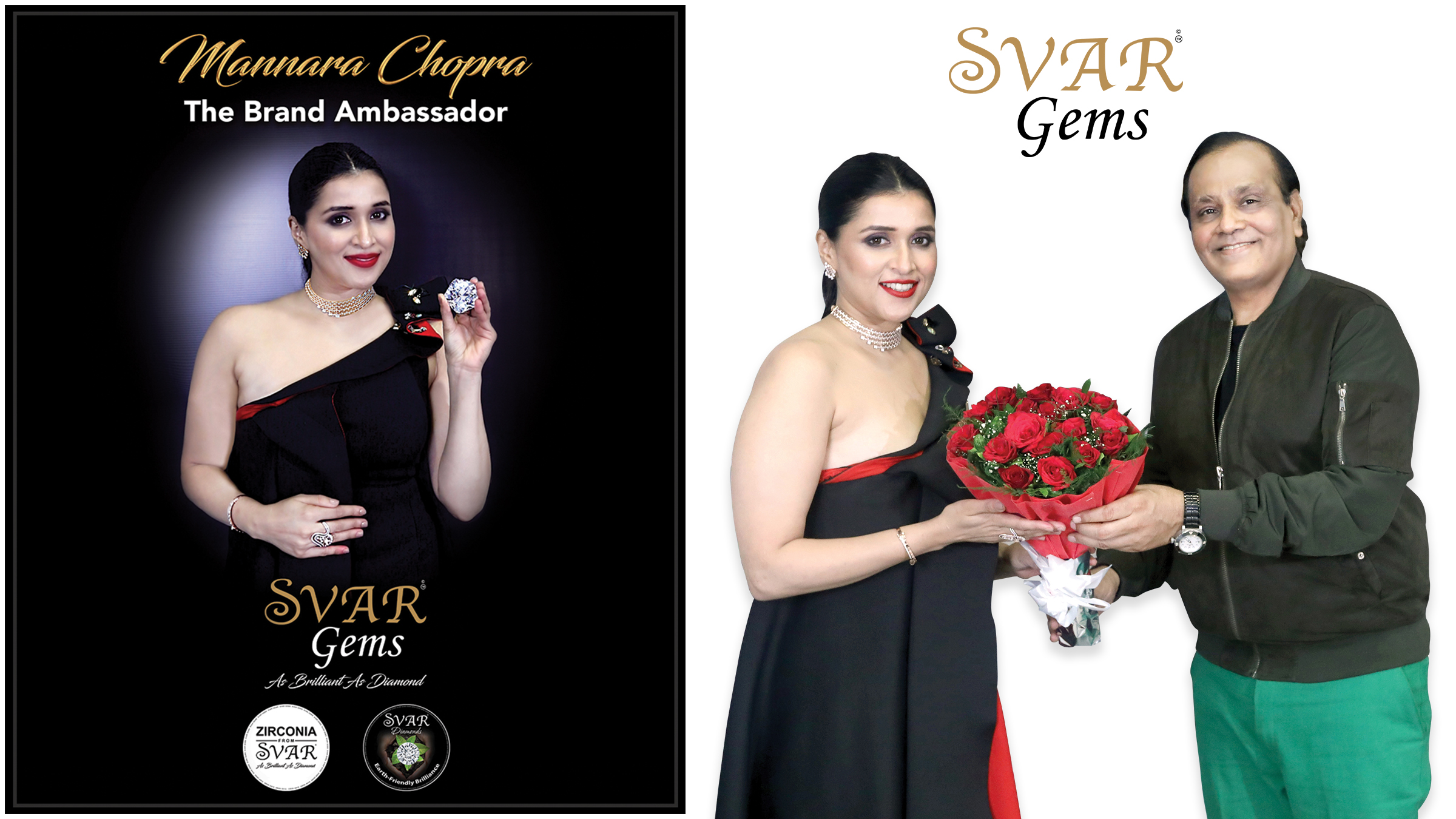 SVAR Gems Introduces Mannara Chopra as Brand Ambassador A Historic First in the Indian Gem Industry