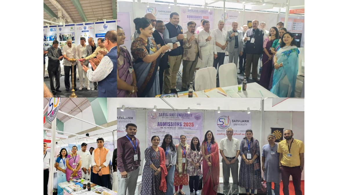Sarvajanik University Enthralls Visitors at SGCCI Smart Education Expo & Surat Startup Summit 2025