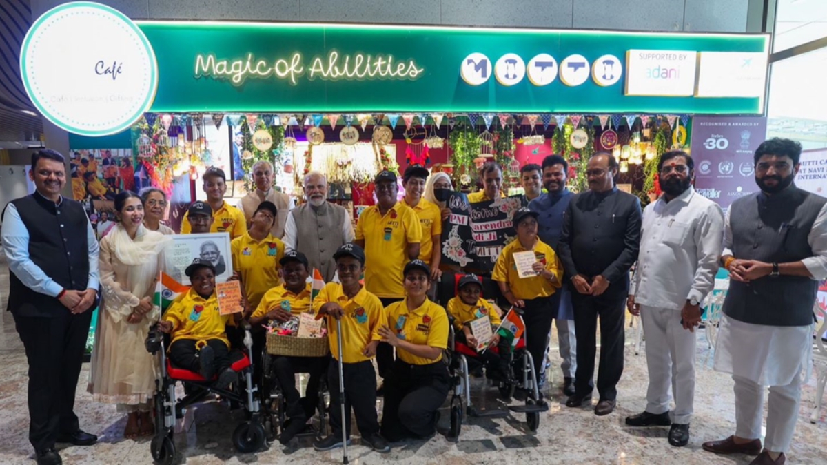 Prime Minister Narendra Modi Visits Mitti Café at Adani’s Navi Mumbai International Airport (NMIA), Celebrating Inclusion and Empowerment